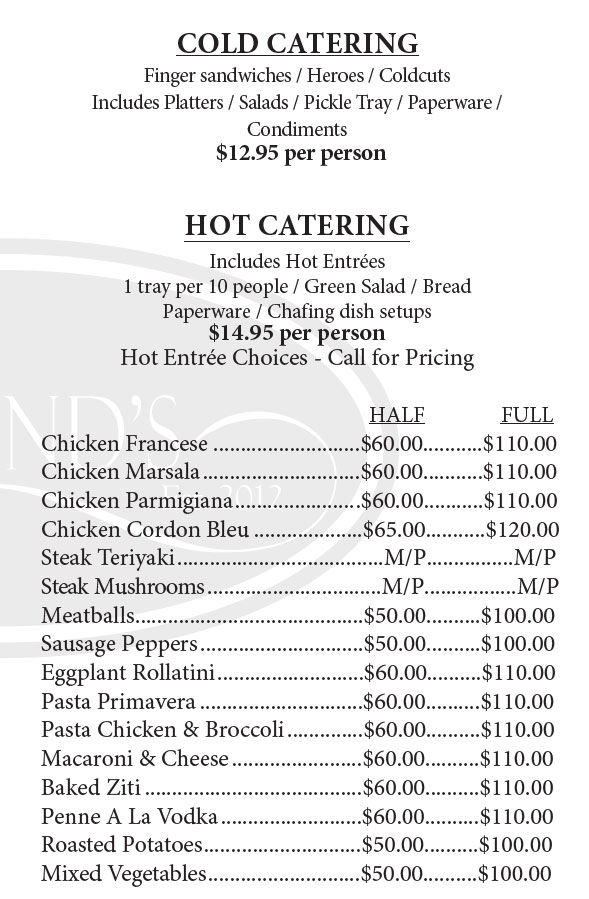 long beach deli menu
